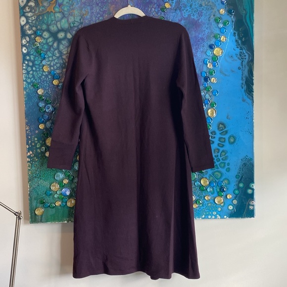 Cassis Wool Long Cardigan- Eileen Fisher - Picture 8 of 8